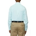 thumbnail image 2 of Lands' End Mens Regular-Fit Green Plaid Dress Shirt, 2 of 3