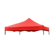 9.6' x 9.6' Square Replacement Canopy Gazebo Top Assorted Colors By Trademark Innovations, Red