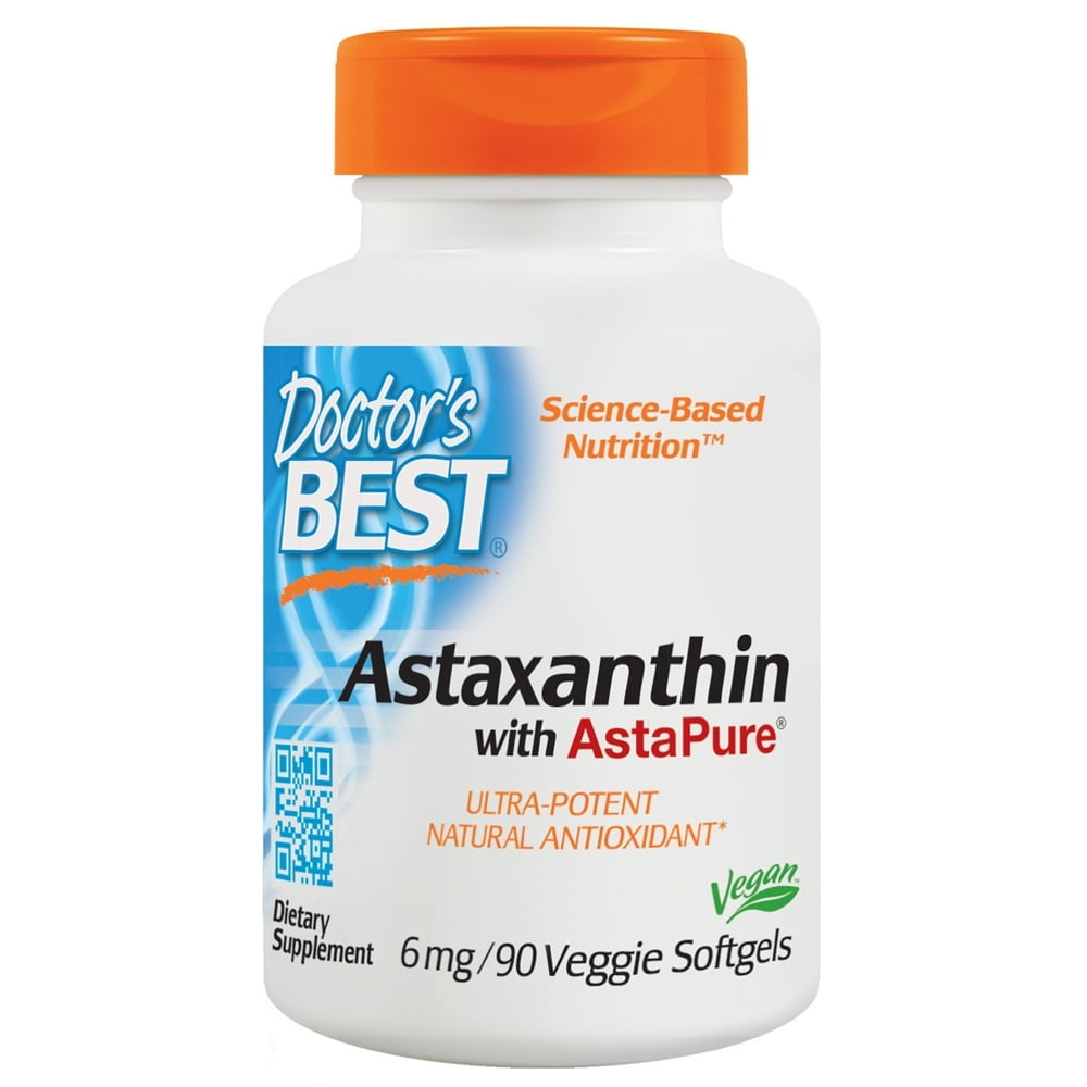 Doctor's Best Astaxanthin Featuring AstaPure12 6 mg. 90 Softgels