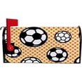 thumbnail image 5 of Coolnut Mailbox Cover Soccer Balls On Dot Background Post Mail Box Cover Magnetic Mail Wraps Cover Standard Size 20.7" L x 18" W, 5 of 5