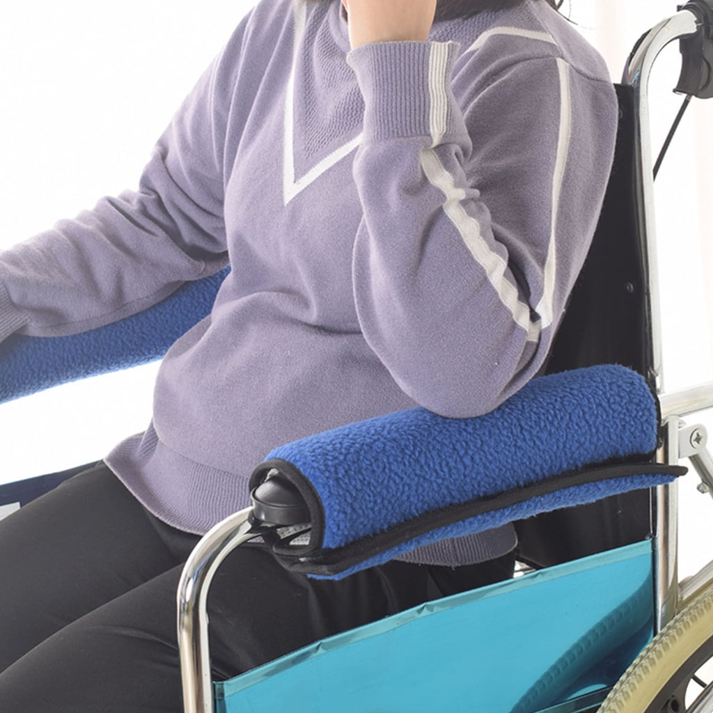 Ciwanning 2 Pieces Flannel Wheelchair Arm Rests Pad NonSlip Design ...