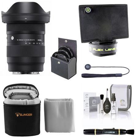 UPC: 0192223214279 | 16-28mm f/2.8 DG DN Contemporary Lens for Leica L  Bundle with ProOptic 72mm Filter Kit  Lens Shade  Soft Lens Case  Lens Cleaner  Cleaning Kit  Universal Lens Cap Tether