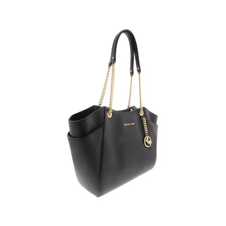 Michael Kors Jet Set Travel Large Chain Shoulder Tote - Black