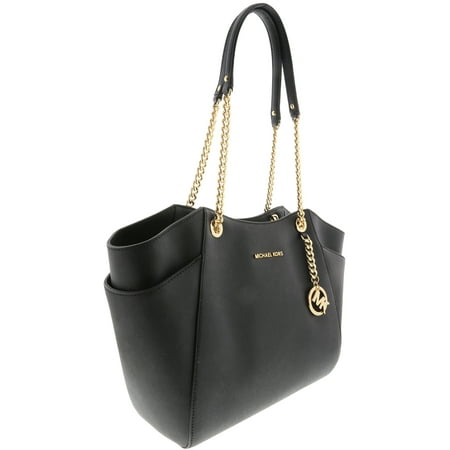 Michael Kors Jet Set Travel Large Chain Shoulder Tote - Black