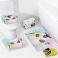 thumbnail image 2 of GZHJMY Bathroom Mat set of 3， Bathing Sheep 3 Pieces Bath Mats Set for Bathroom, Vintage Style Non-Slip Washable Cover Floor Rug Decorations for Kitchen Bathroom Bedroom, 2 of 6