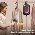 thumbnail image 5 of Steamer for Clothes,2-in-1 1550W Turbocharged Garment Steamer & Iron ,3 Levels Smart Control Steaming,1.2L Detachable Tank,Auto Shut-off,Self-Cleaning,Innovative Storage: Hang,Wall Mount, 5 of 7