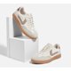 thumbnail image 5 of Zapatillas LUCKY STEP Moda clásica casual para mujer, beige y gris, 5 of 6