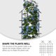 thumbnail image 5 of 2 piezas de marco para plantas trepadoras, soporte para plantas de interior, estacas para invernadero, enrejado para macetas de exterior de hierro, 5 of 6