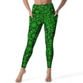 thumbnail image 1 of Pantalons de Yoga Rayés Rouges et Blancs Leggings Imprimés Rayés Sexy Taille Haute Rétro Collants de Sport Séchage Rapide pour Gym, 1 of 5
