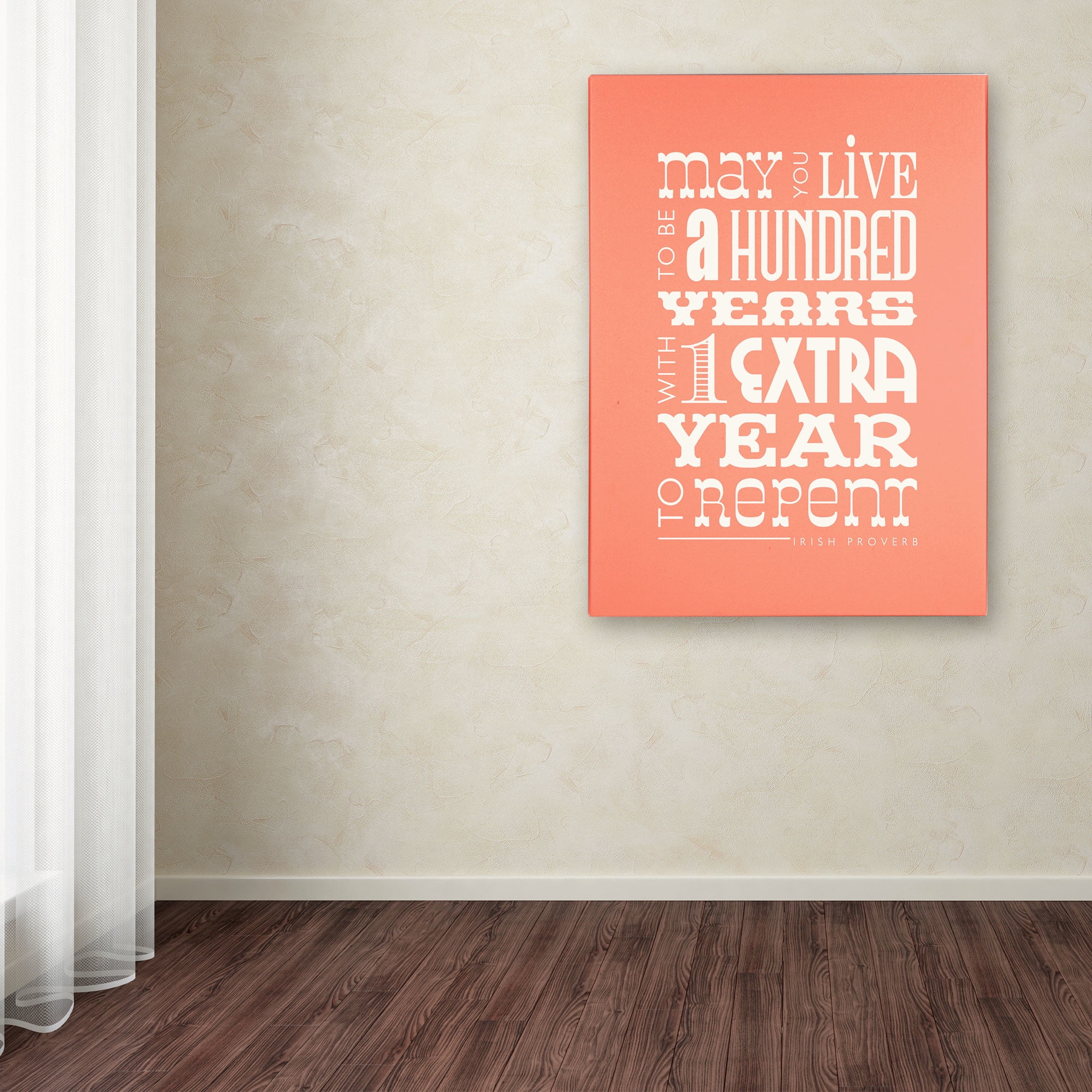 Trademark Fine Art "Irish Proverb II" Canvas Art by Megan Romo