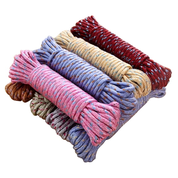 MISSMILE 10m Nylon Laundry Hanging Rope Anti Slip Windproof Indoor Home Clothesline