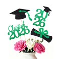 thumbnail image 1 of Cake Toppers SakFestivo 16 piezas para graduación, adornos verdes, 1 of 4