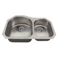 thumbnail image 1 of Polaris US1031L Offset Double Bowl Stainless Steel Kitchen Sink, 1 of 1
