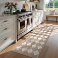 thumbnail image 2 of Alfombra Lahome Moroccan Treills 2x6, color beige, lavable, 2 of 9