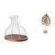 thumbnail image 1 of Elegante Y Moderno Jarrón De Colección De Corcho Con Escultura De Metal En Forma De Hoja. Regalo Práctico Y único Para La Decoración De La Mesa De La Cocina Y Un Adorno Creativo Para El, 1 of 8