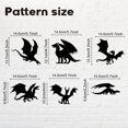 thumbnail image 3 of Juego de 6 pegatinas autoadhesivas de plástico PVC impermeables para interruptores de luz, para decoración de pared, dinosaurio, 180 x 180 mm, 3 of 8