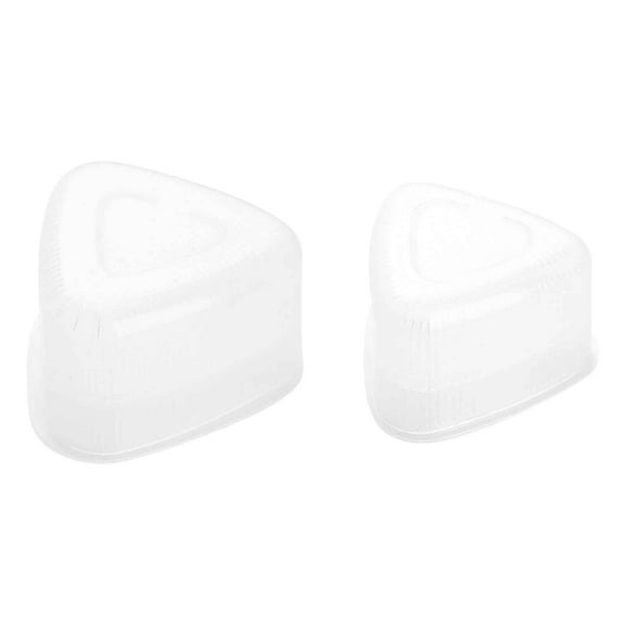 Triangle Sushi Mold Form Sushi Mold Onigiri Rice Mold DIY Tool, White 2 Pcs (Large & Small)