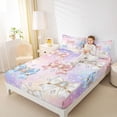thumbnail image 3 of Erosebridal 3D Bowknot Print Queen Sheet Sets For Bowtie Lover,Dreamy Princess Style Kids Bed Set 4-Piece, 3 of 6