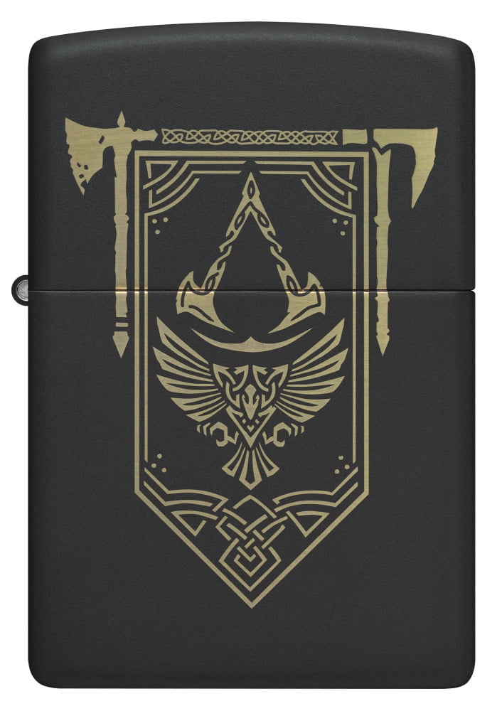 Zippo Assassin's Creed Design Black Matte Pocket Lighter