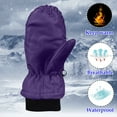 thumbnail image 4 of WTXUE Kids Gloves,Snow Gloves Windproof S/M/L Size Winter Warm Skating Snow Ski Gloves Snowboarding Mittens for Outdoor Activities Gloves Mittens for UniDark Blue S, 4 of 5