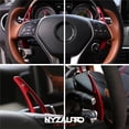 thumbnail image 3 of NYZAUTO Aluminum-Alloy Steering Wheel Paddle Shifter Extension Compatible with Mercedes Benz A B E GLA GLK SLK M GL Class (Model A-Red) C105, 3 of 3