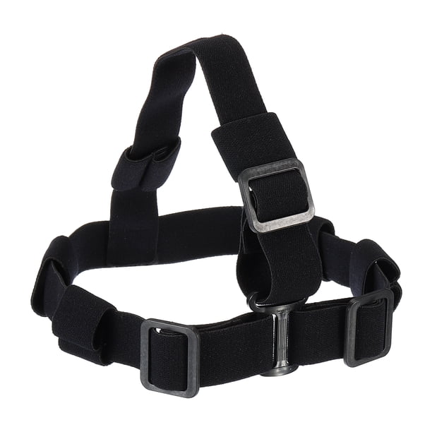 Linterna frontal Uxcell, banda para la cabeza, correa ajustable de nylon de alta elasticidad, manos libres, color negro