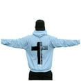 thumbnail image 4 of Wyzesi Oversized Sweatshirts Plus Size Male Long Sleeve Hooded Sweatshirt Solid Color Back Print Sweatshirt, 4 of 5