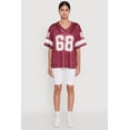 thumbnail image 3 of Womens 68 Graphic V-Neck Football Jersey, 3 of 5