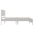 thumbnail image 6 of Buzz & Bloom Kids Full-Size Platform Bed with Panel Headboard and Footboard, Gray, 6 of 12