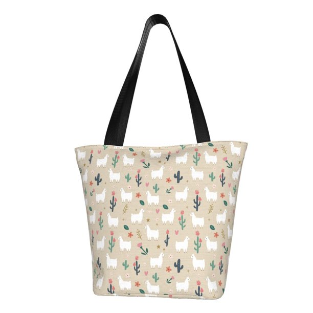 Disketp Cute Alpaca Bolsa de Hombro Casual para Mujer, Bolso Cruzado para Compras, Viajes y Uso Diario