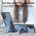 thumbnail image 4 of Allytechgroup for Samsung Galaxy A06 Wallet Case with Cards Holder, Slim Phone Case with Kickstand Anti-Scratch Shockproof and Anti-Scratch Back Cover for Samsung Galaxy A06, Blue, 4 of 9