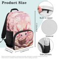 thumbnail image 7 of Jeiento Reading Axolotl Print Backpack and Lunch Box Set for Kids Boys Girls 4 Piece Back to School Supplies 17 Inch School Backpack, Lunch Bag, Pencil Case, Bookmark, 7 of 7