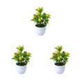 thumbnail image 2 of relayinert Artificial Potted Plants For Any Purpose Versatile And Reliable Home Decor Artificial Plant lemon 3Set, 2 of 6
