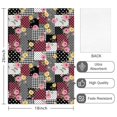 thumbnail image 2 of 2 Pcs Pioneer Flower Floral Print Pattern Kitchen Towels, Funny Microfiber Dish Towel Set, 18" X 26" Tea Towels, 2 of 6