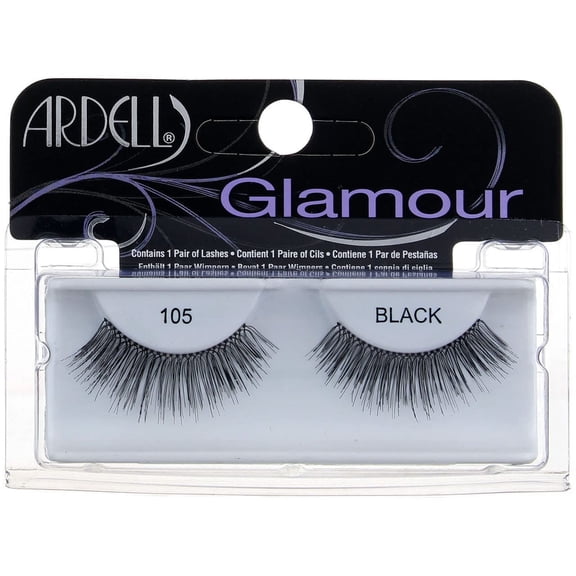 Ardell Glamour Fashion Lashes, Black [105] 1 ea