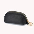 thumbnail image 5 of Monedero de cuero para mujer, bolso de mano de lujo con cremallera de Color sólido para mujer (negro), 5 of 5