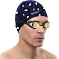thumbnail image 2 of FYBTO FYBTO Femmes, Bonnet de Bain en Silicone pour Cheveux Longs avec Imprimé Léopard, 2 of 7