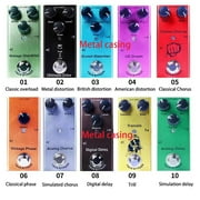 Compact Guitar Effects Processor Single Type 9V Electric Guitar Effect Pedal Musical Instrument Accessories Enduring