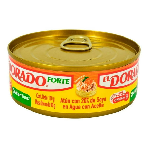Atún El Dorado Forte en agua con aceite 130 g