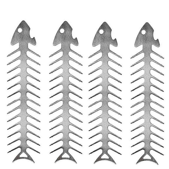 Set of 4 Reusable Barbecue Skewers | Ideal for Grilling Shish Kabobs | Use for Beef, Pork, Chicken, Vegetable and Shrimp Kabobs,30cm