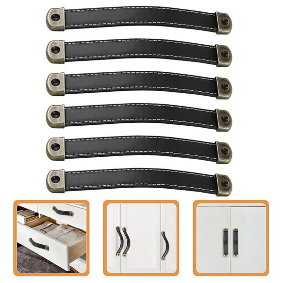 ULTNICE  6 Pcs Dresser Knobs and Handles for Drawers Furniture Round Matte