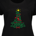 thumbnail image 4 of Inktastic We Wish You A Merry Christmas Women's Plus Size T-Shirt, 4 of 5
