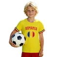 thumbnail image 2 of Yiyuu Boys Team Romania Fans T Shirt Athletic Short Sleeve Football T-Shirt, Sizes 3-14, 2 of 6
