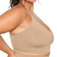 thumbnail image 3 of YITTY Nearly Naked Shaping Plunge Bra, Taupe, 3X/4X, 3 of 7