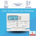 thumbnail image 4 of Lux Pro PSP511LC Programmable 5-2 Day Thermostat for Home Use; 1 Heat, 1 Cool, 4 of 4