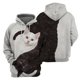 thumbnail image 3 of Sudadera con capucha con estampado 3D de gato británico de pelo corto para hombre, jerseys de manga larga, sudaderas con capucha de gran tamaño con estampado de gatos lindos para primavera y otoño, 3 of 5