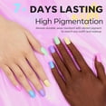 thumbnail image 3 of modelones Nail Polish Set, 6 Colors Spring Summer Easter Macaron Pastel Nail Polish Soft Pink Purple Blue Green Orange Quick Dry Nail Polish Kit Salon Home DIY Manicure Kit Gift For Women Girl, 3 of 7
