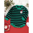 thumbnail image 5 of FEORJGP Christmas Clothes for Toddler Baby Boys Girls Sweater Rompers 1M 3M 4M 9M 12M 18M Infant Long Sleeve Jumpsuits Christmas Santa Print Round Necitwear Warm Cozy Outfits for Fall Winter, 5 of 9