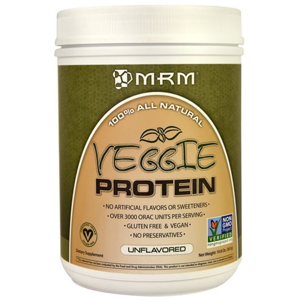 MRM Veggie Protein Powder, Unflavored, 1.23 Lb