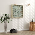 thumbnail image 2 of HOMCOM 7-Storey Wall Shelf Display Cabinet, Shot Glass Display Case, 2 of 10